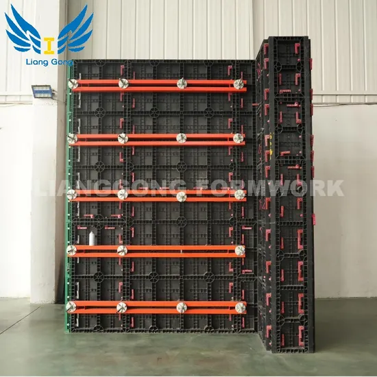 Encofrado plástico ligero, reutilizable y económico para construcción de hormigón/encofrado de pared/encofrado de columna